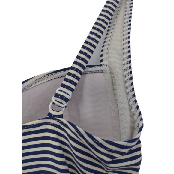 Bond‎ Eye Australia One Piece Swimsuit Womens 6 D/DD Blue White Stripe Ruched - Picture 4 of 10
